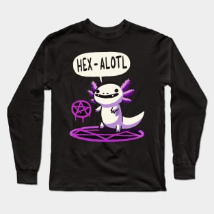 Hexaotl Pentagram Axolotl Long Sleeve T-Shirt